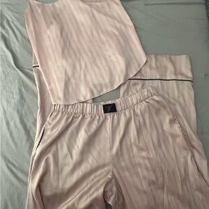 Victoria's Secret Pink Satin Pajama Set